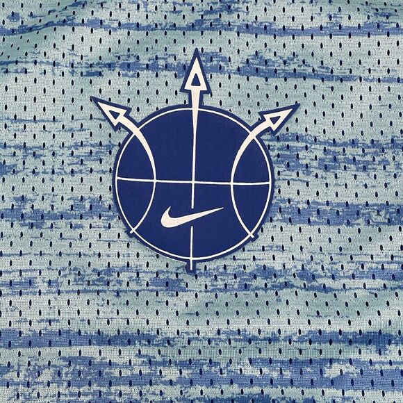Nike Basketball Jersey Men Large Blue Mesh Summer Hoop Reversible Game Royal $70 - Picture 2 of 14
